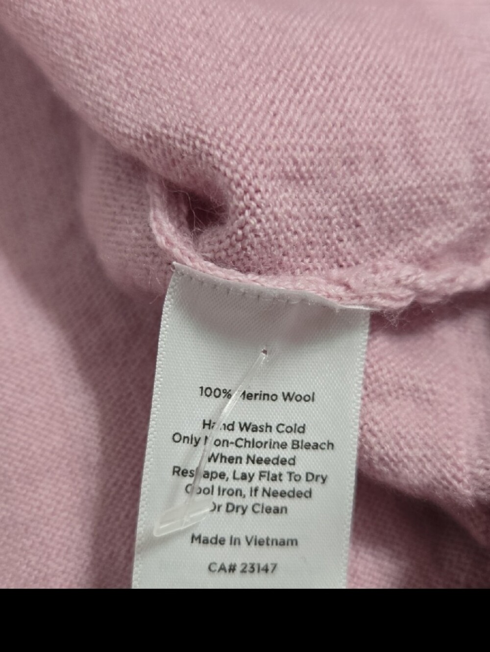 Talbots Pale Pink Cowl Neck Sweater Medium - Picture 4 of 4